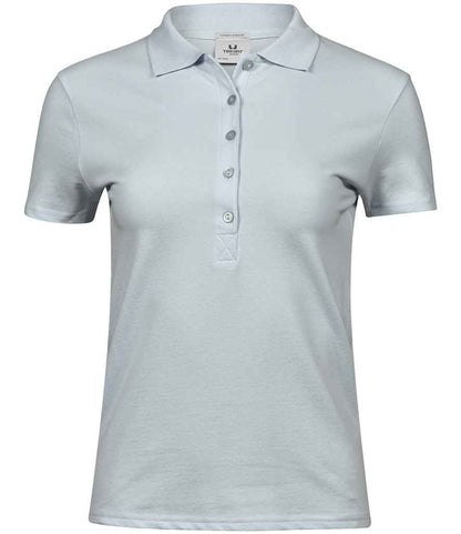Tee Jays Tee Jays Ladies Luxury Stretch Polo Shirt Ice Blue