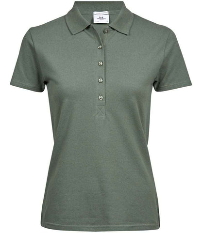 Tee Jays Tee Jays Ladies Luxury Stretch Polo Shirt Leaf Green