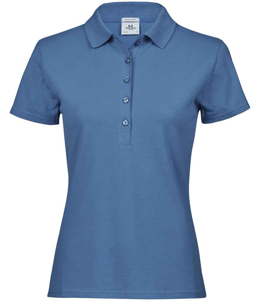 Tee Jays Tee Jays Ladies Luxury Stretch Polo Shirt Ocean Blue