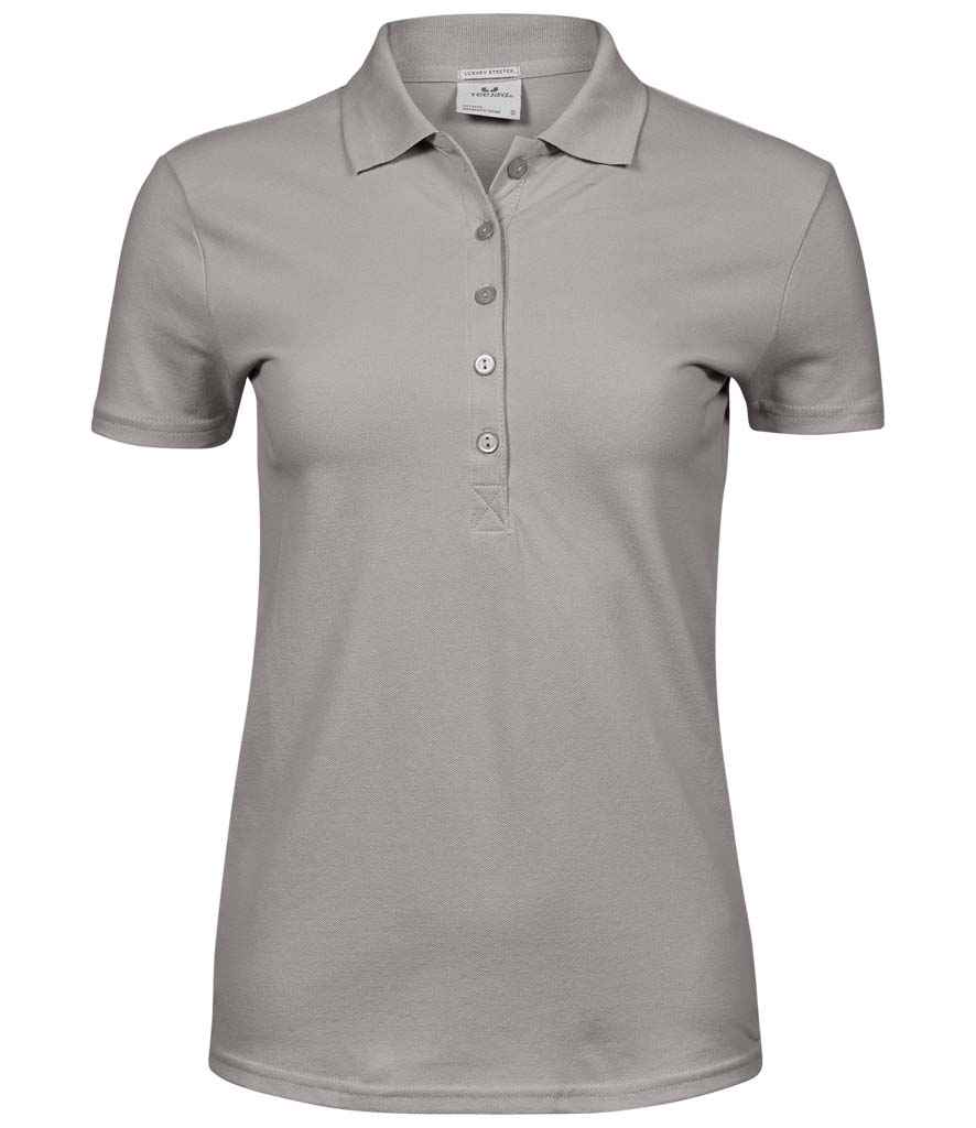 Tee Jays Tee Jays Ladies Luxury Stretch Polo Shirt Stone