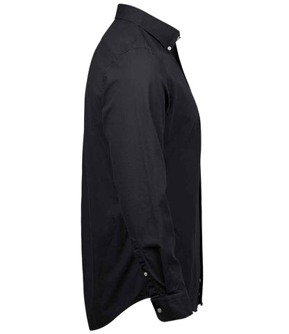 Tee Jays Tee Jays Perfect Long Sleeve Oxford Shirt Black
