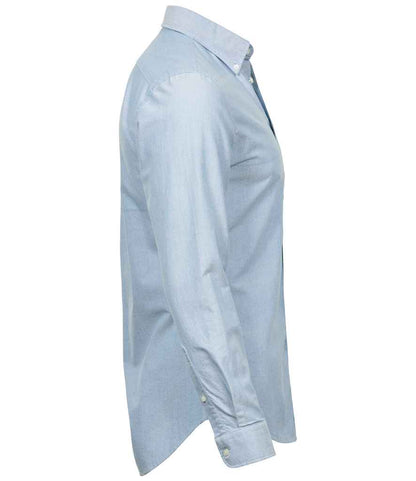 Tee Jays Tee Jays Perfect Long Sleeve Oxford Shirt Light Blue