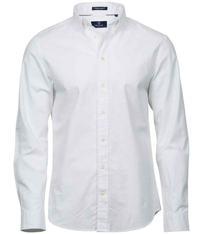 Tee Jays Perfect Long Sleeve Oxford Shirt in White