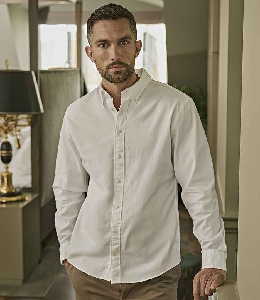 Tee Jays Tee Jays Perfect Long Sleeve Oxford Shirt White