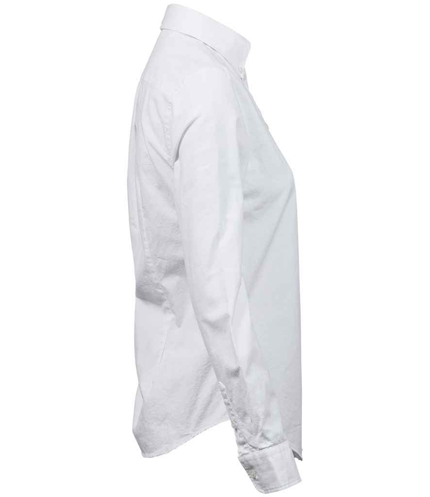 Tee Jays Tee Jays Ladies Perfect Long Sleeve Oxford Shirt White