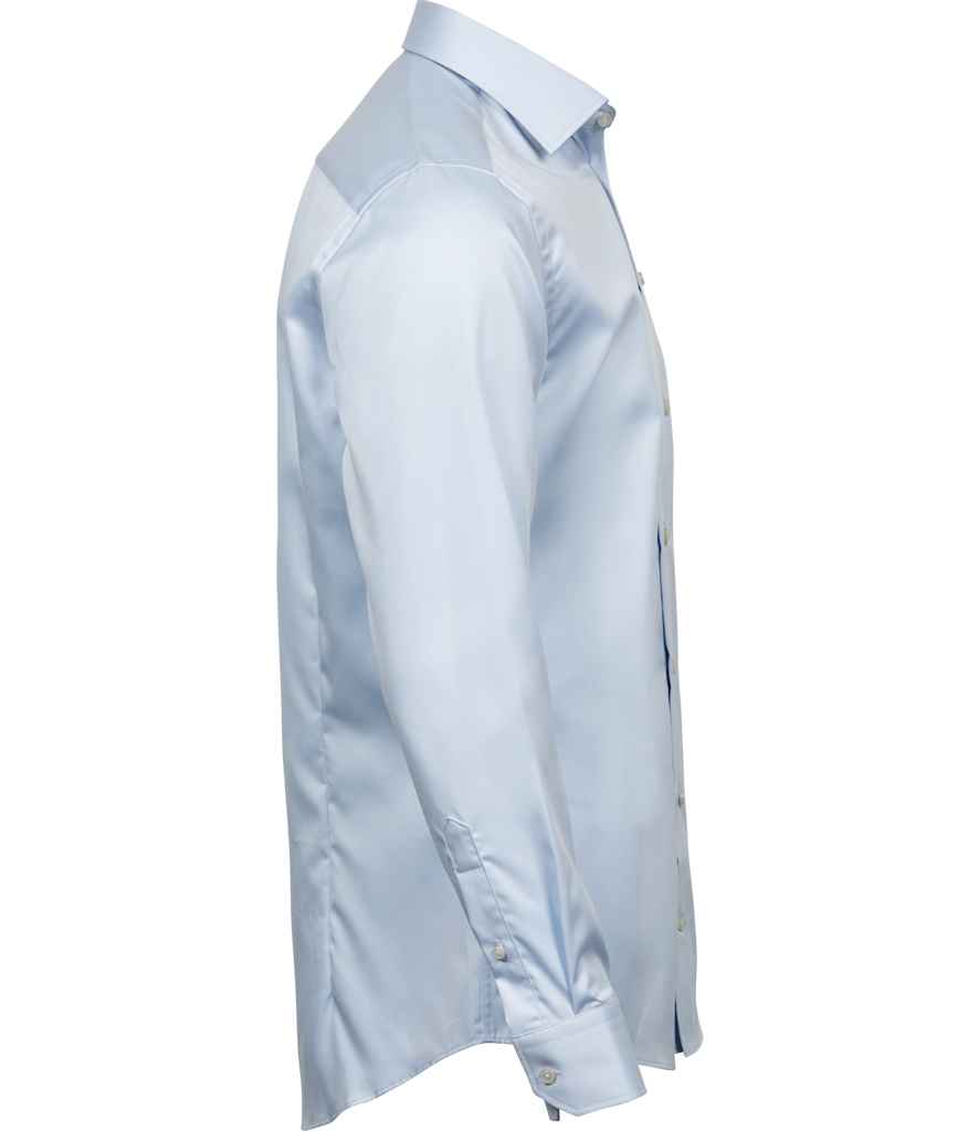 Tee Jays Tee Jays Luxury Comfort Fit Long Sleeve Oxford Shirt Light Blue