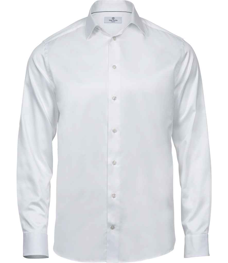 Tee Jays Tee Jays Luxury Comfort Fit Long Sleeve Oxford Shirt White