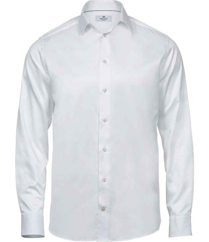 Tee Jays Tee Jays Luxury Comfort Fit Long Sleeve Oxford Shirt White