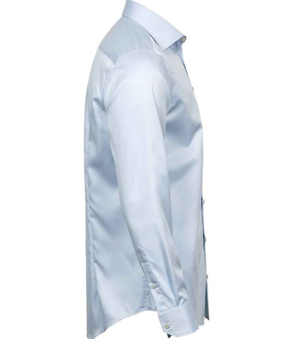 Tee Jays Tee Jays Luxury Slim Fit Long Sleeve Oxford Shirt Light Blue