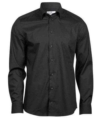 Tee Jays Tee Jays Luxury Stretch Long Sleeve Shirt Black