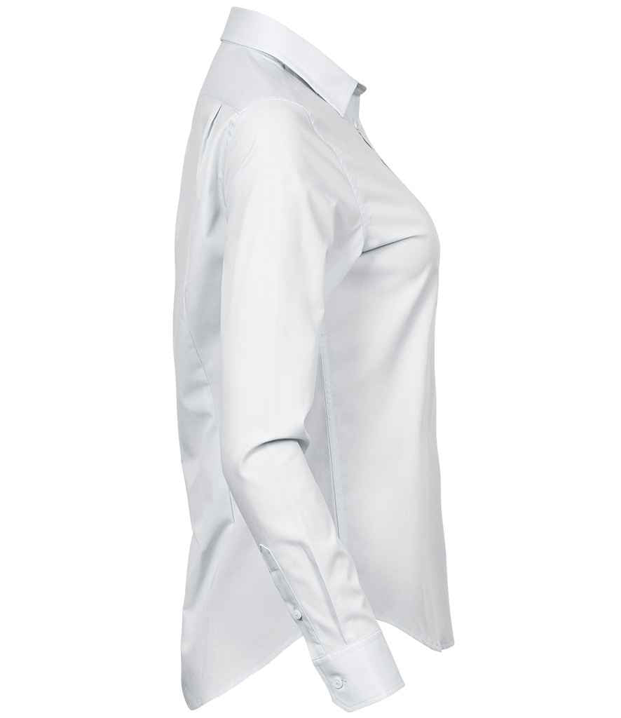 Tee Jays Tee Jays Ladies Stretch Luxury Long Sleeve Poplin Shirt White