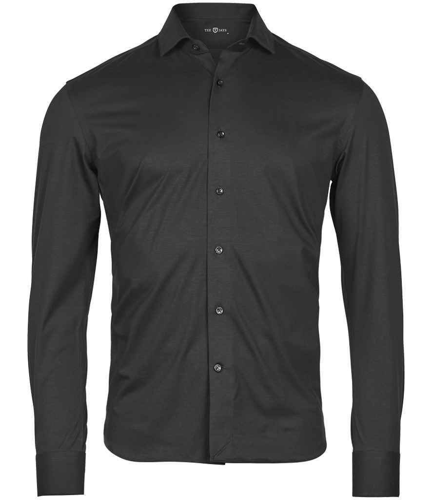 Tee Jays Tee Jays Active Stretch Long Sleeve Shirt Black