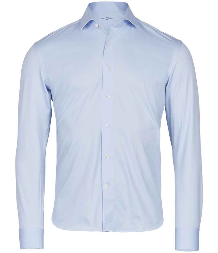 Tee Jays Tee Jays Active Stretch Long Sleeve Shirt Light Blue