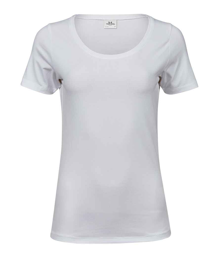 Tee Jays Ladies Stretch T-Shirt in White