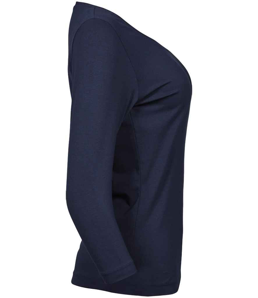 Tee Jays Tee Jays Ladies Stretch 3/4 Sleeve T-Shirt Navy