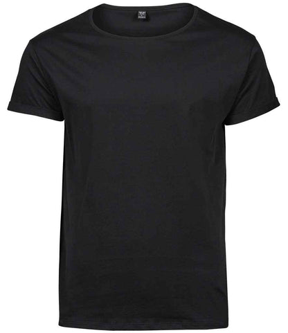 Tee Jays Roll-Up T-Shirt in Black