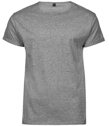 Tee Jays Roll-Up T-Shirt in Heather Grey