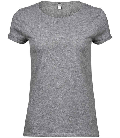 Tee Jays Tee Jays Ladies Roll-Up T-Shirt Heather Grey