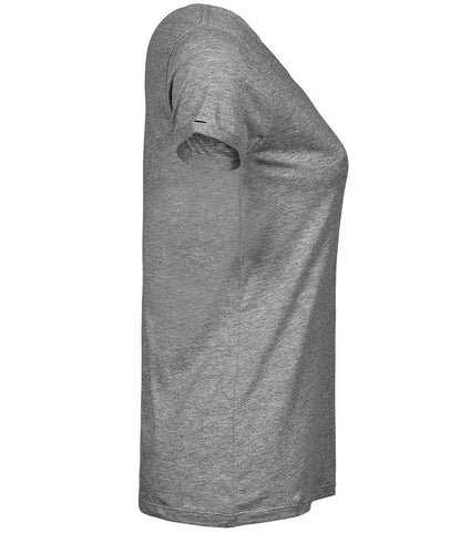 Tee Jays Tee Jays Ladies Roll-Up T-Shirt Heather Grey
