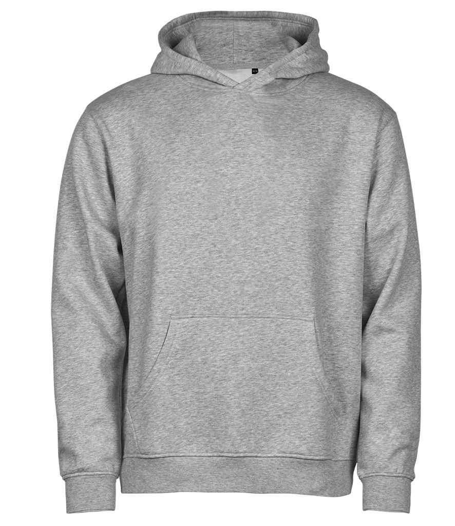 Tee Jays Kids Unlabeled Hooded Sweatshirt in Heather Grey