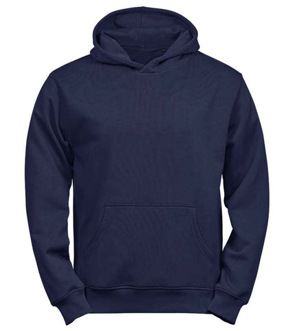 Tee Jays Kids Unlabeled Hooded Sweatshirt in Navy