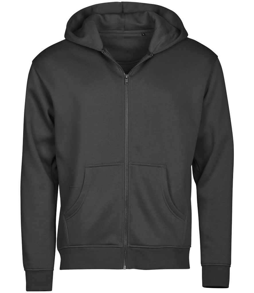 Tee Jays Tee Jays Unlabeled Hooded Full Zip Sweatshirt Black