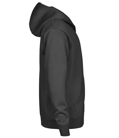 Tee Jays Tee Jays Unlabeled Hooded Full Zip Sweatshirt Black
