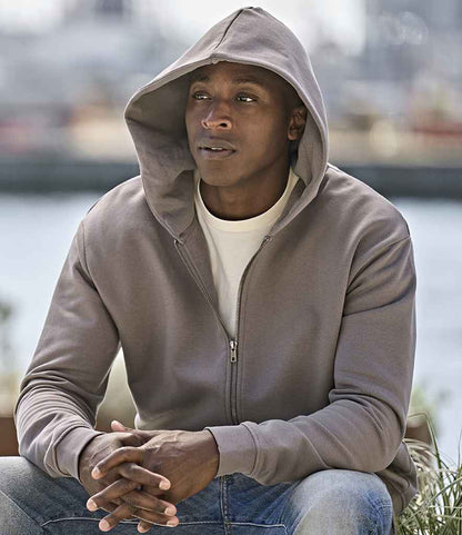 Tee Jays Unlabeled Hooded Full Zip Sweatshirt - model image