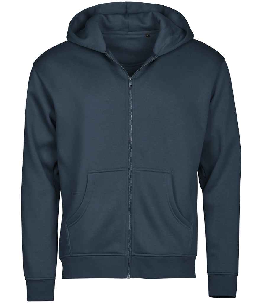 Tee Jays Tee Jays Unlabeled Hooded Full Zip Sweatshirt Ink Blue