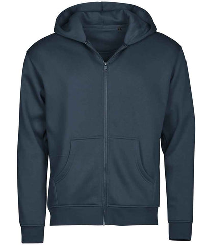 Tee Jays Tee Jays Unlabeled Hooded Full Zip Sweatshirt Ink Blue