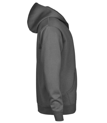 Tee Jays Tee Jays Unlabeled Hooded Full Zip Sweatshirt Powder Grey