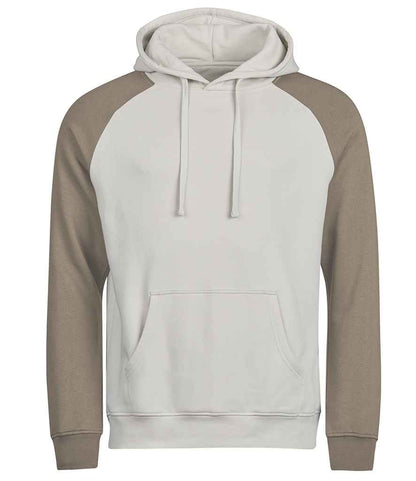 Tee Jays Tee Jays Unlabeled Two-Tone Hooded Sweatshirt Cement/Clay