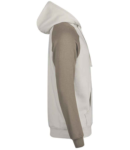 Tee Jays Tee Jays Unlabeled Two-Tone Hooded Sweatshirt Cement/Clay