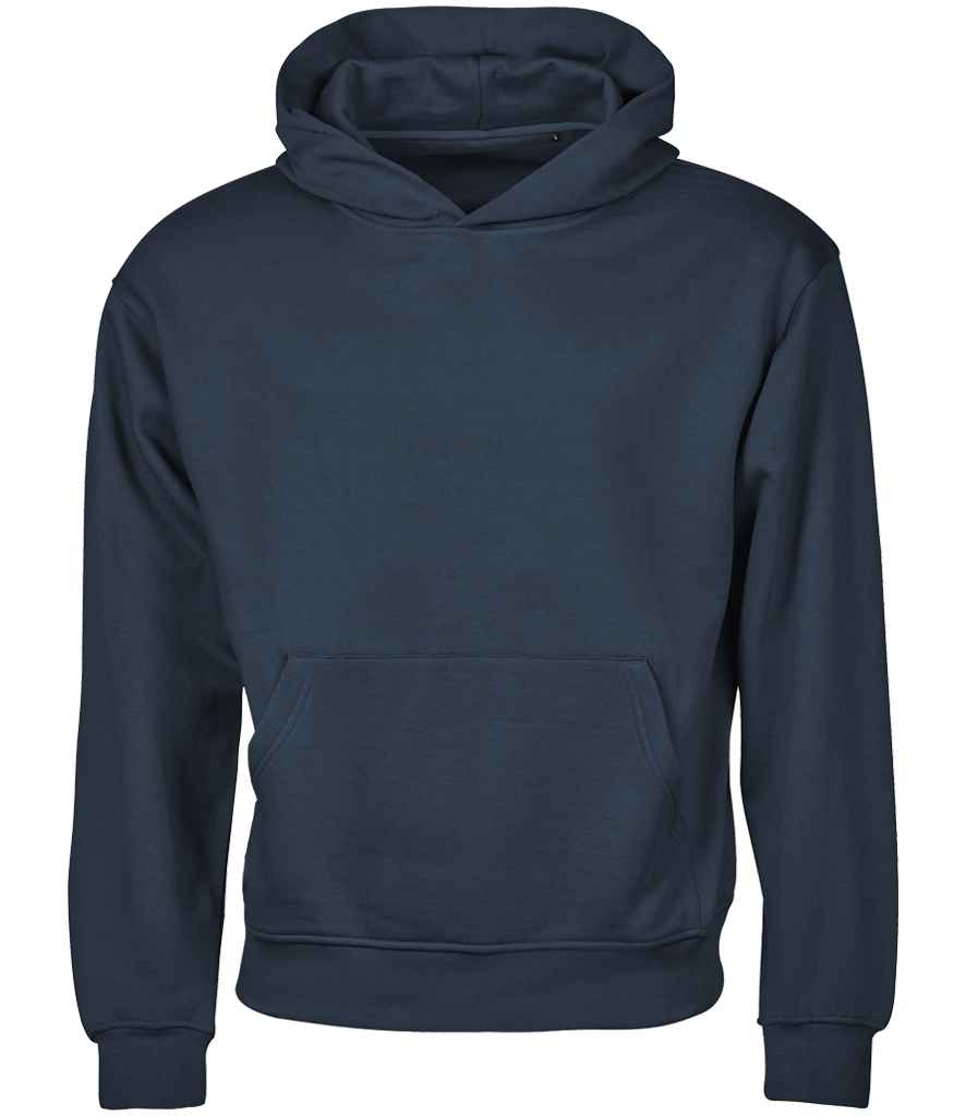 Tee Jays Tee Jays Unlabeled Heavy Loose Fit Hooded Sweatshirt Ink Blue