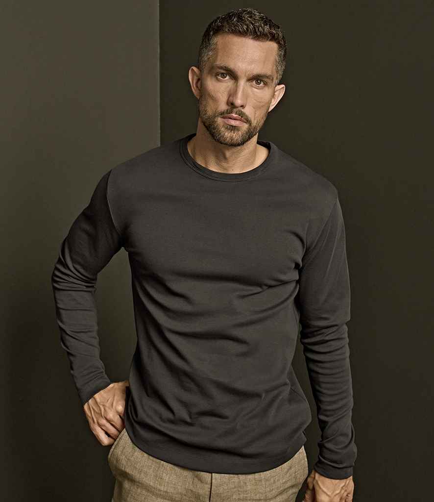 Tee Jays Tee Jays Long Sleeve Interlock T-Shirt Black