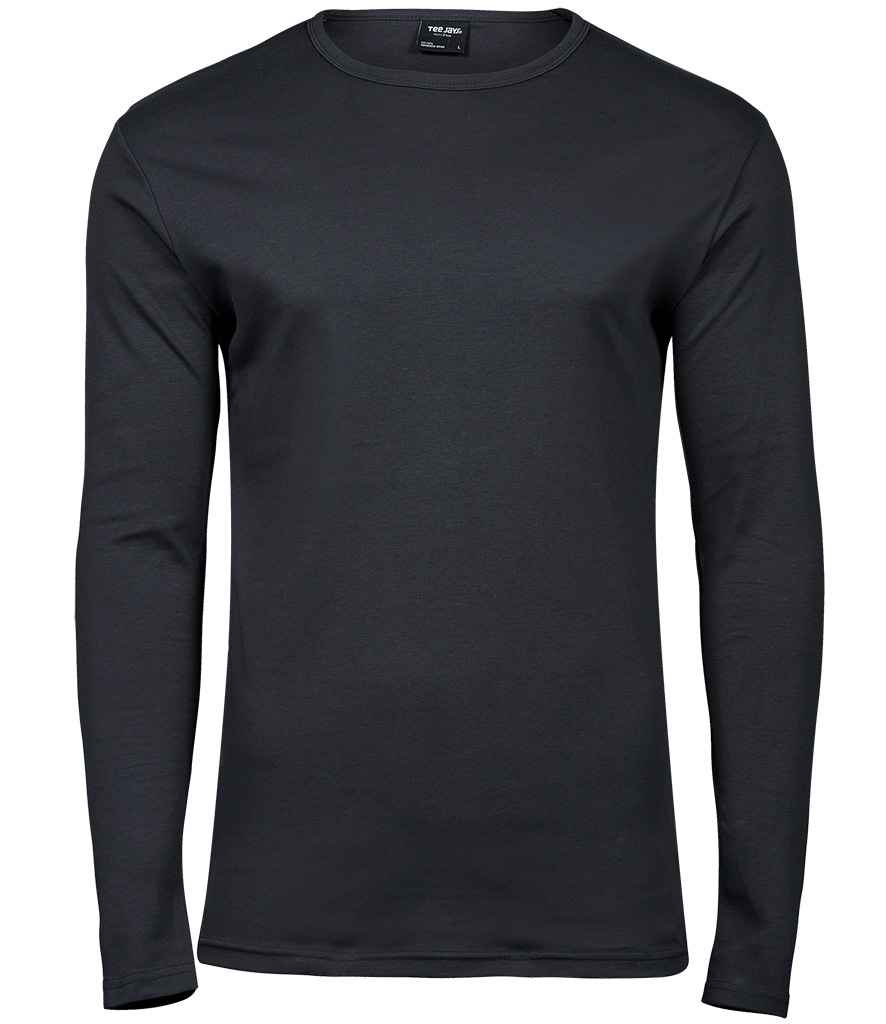 Tee Jays Tee Jays Long Sleeve Interlock T-Shirt Dark Grey