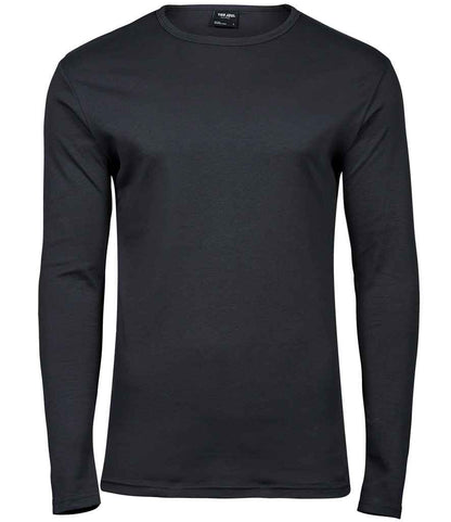 Tee Jays Tee Jays Long Sleeve Interlock T-Shirt Dark Grey