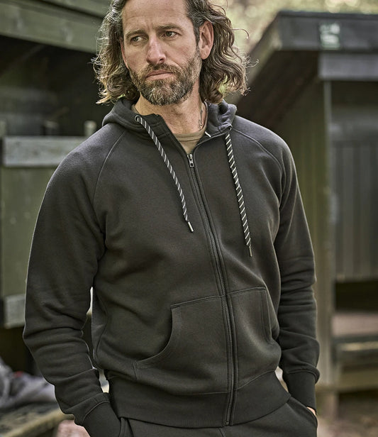 Tee Jays Fashion Zip Hooded Sweatshirt - Black - Model