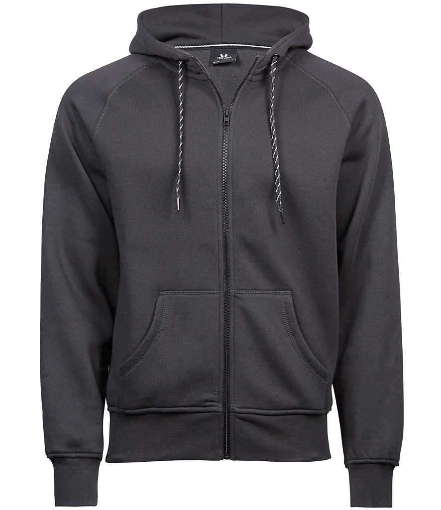 Tee Jays Tee Jays Fashion Zip Hooded Sweatshirt Dark Grey