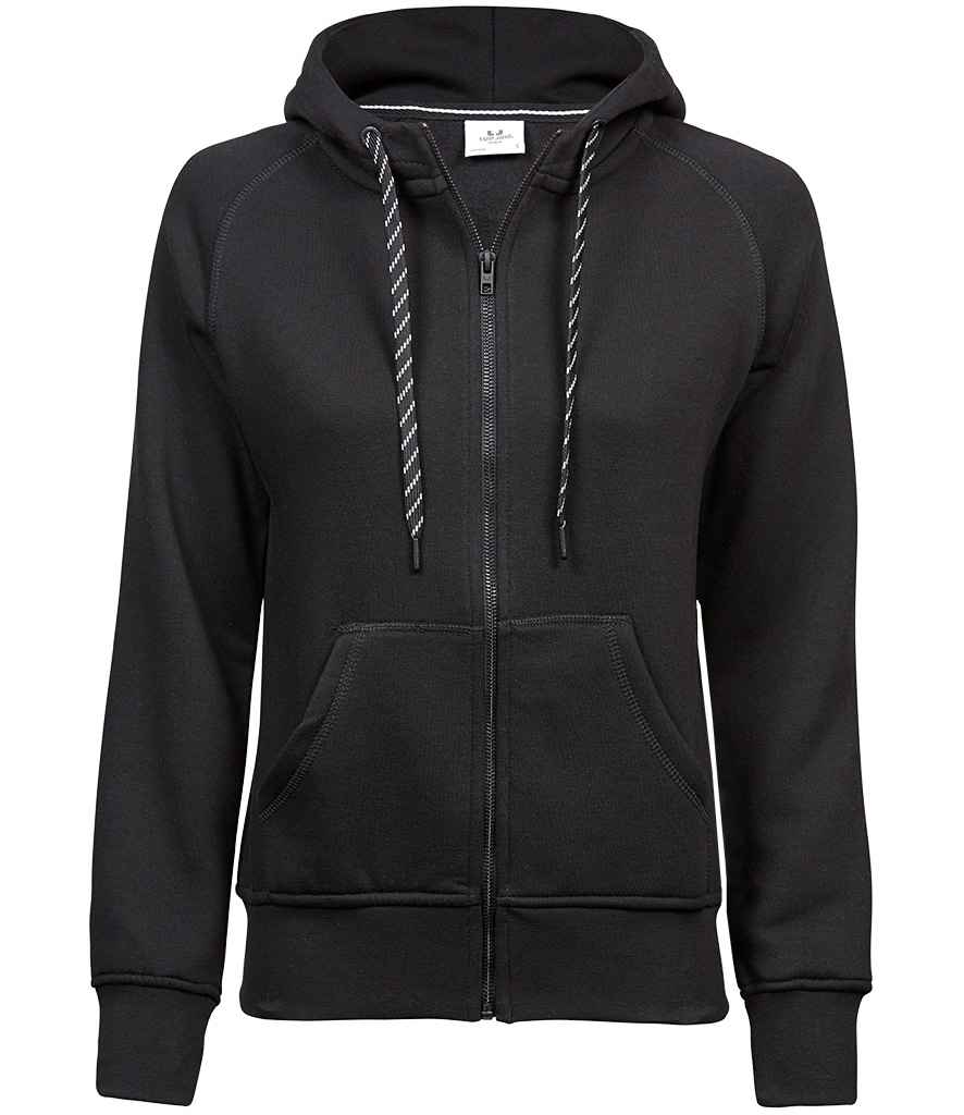 Tee Jays Tee Jays Ladies Fashion Zip Hooded Sweatshirt Black