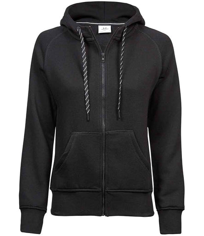 Tee Jays Tee Jays Ladies Fashion Zip Hooded Sweatshirt Black