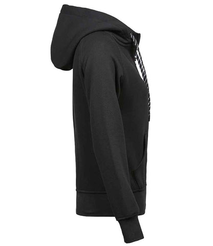 Tee Jays Tee Jays Ladies Fashion Zip Hooded Sweatshirt Black
