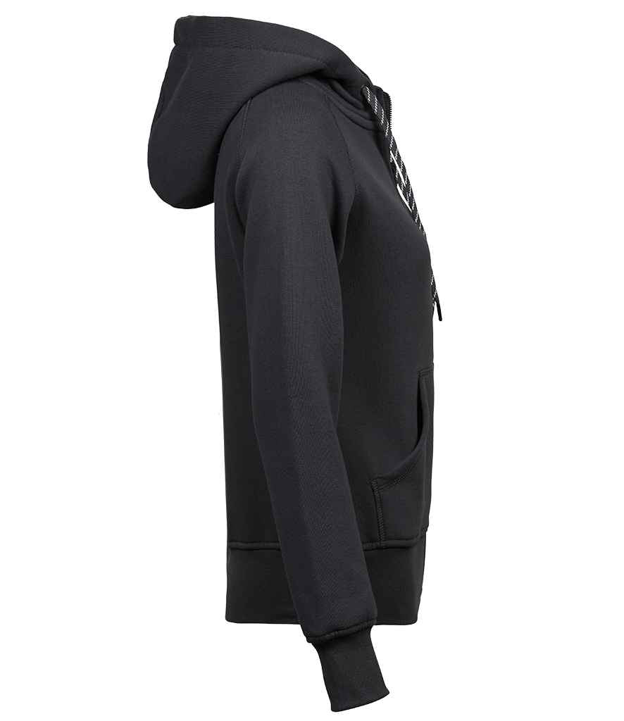 Tee Jays Tee Jays Ladies Fashion Zip Hooded Sweatshirt Dark Grey