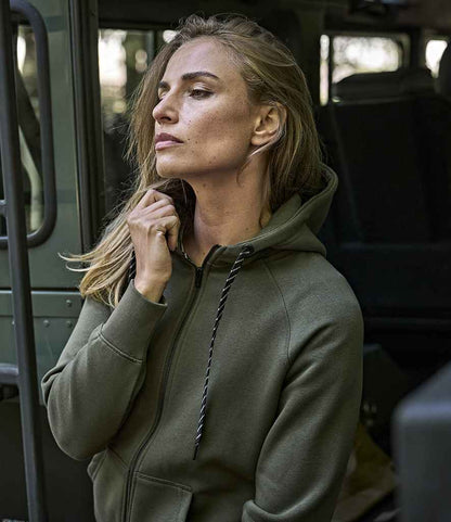 Tee Jays Ladies Fashion Zip Hooded Sweatshirt - model image