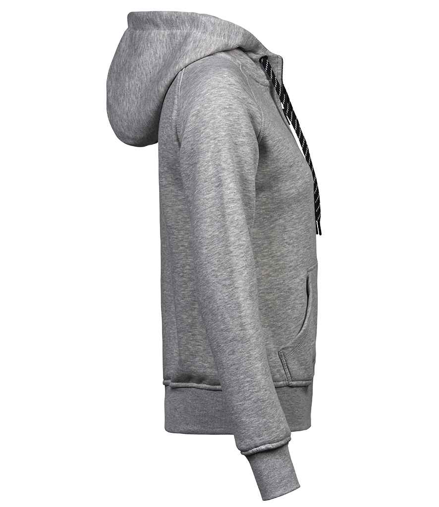 Tee Jays Tee Jays Ladies Fashion Zip Hooded Sweatshirt Heather Grey