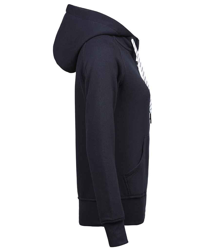 Tee Jays Tee Jays Ladies Fashion Zip Hooded Sweatshirt Navy