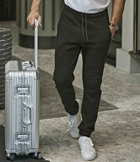 Tee Jays Ribbed Interlock Sweat Pants - model image