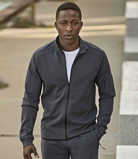 Tee Jays Athletic Full Zip Sweat Cardigan