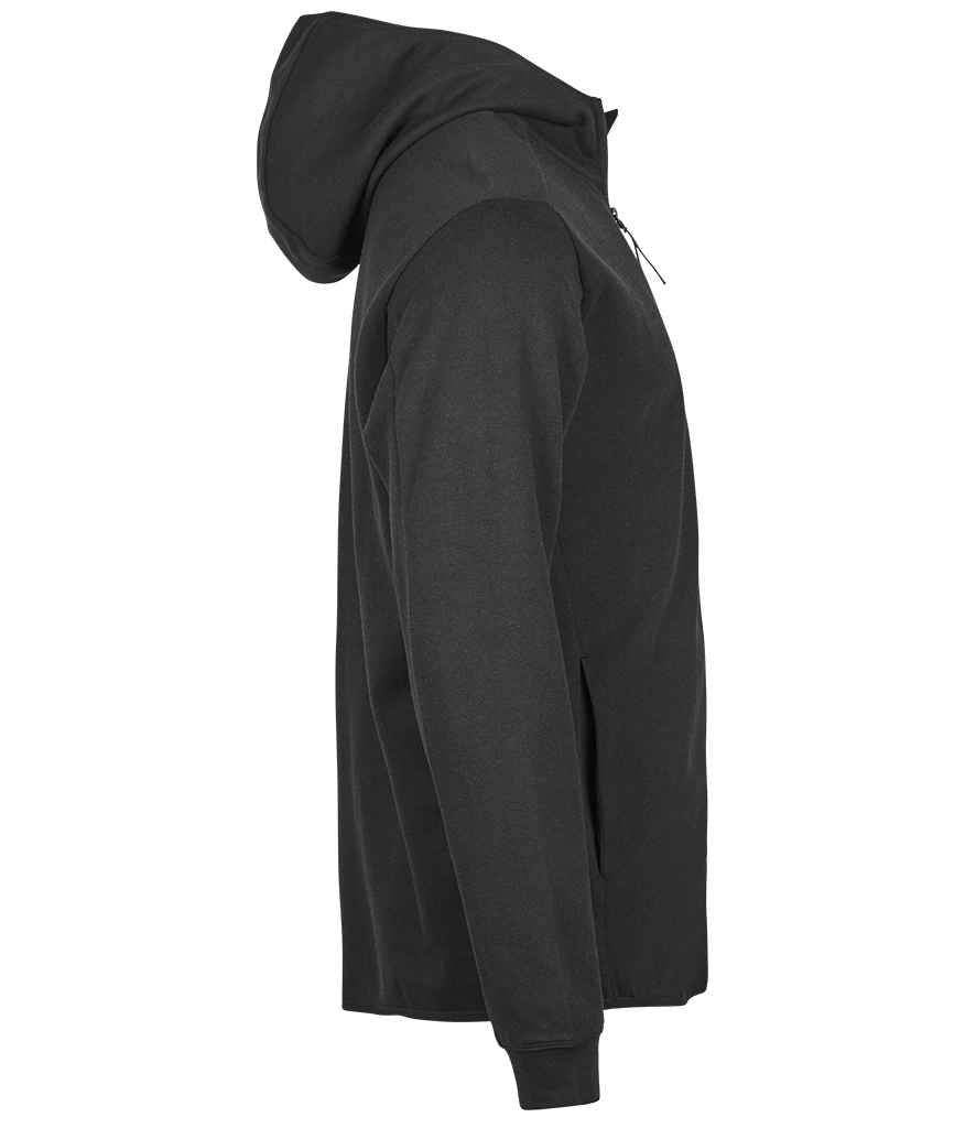 Tee Jays Tee Jays Athletic Hooded Full Zip Sweat Jacket Black