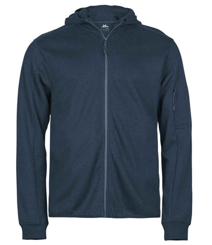 Tee Jays Tee Jays Athletic Hooded Full Zip Sweat Jacket Ink Blue